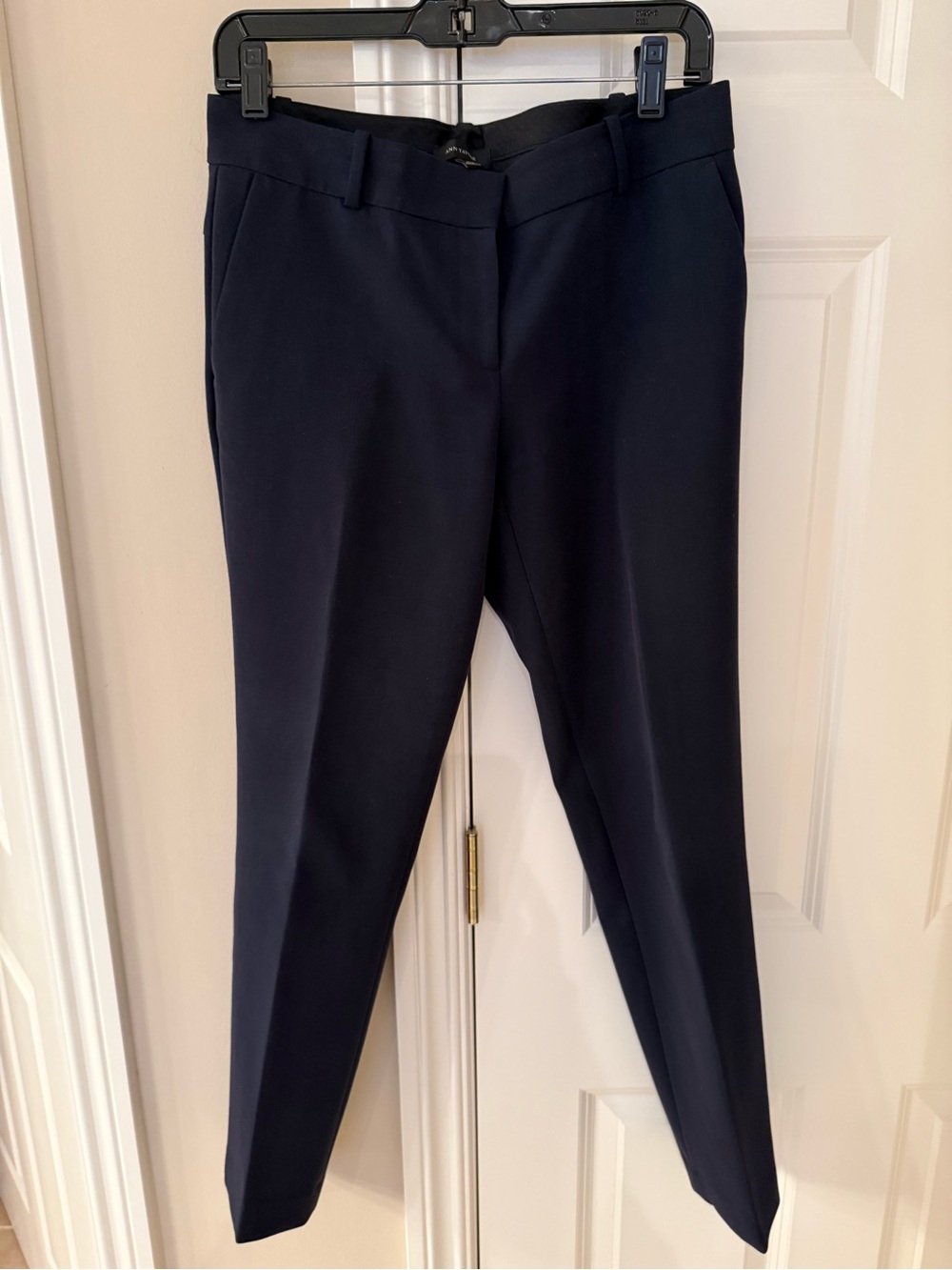 Ann Taylor Navy Tapered Dress Trousers